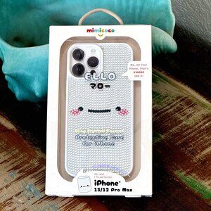 NWT Mimicoco iPhone 13 / 12 Pro Max ELLO Marshmallow Crystal Bling Case